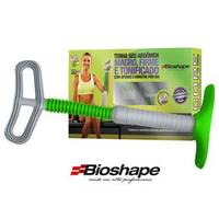 Aparelho para Exercícios Abdominais Bioshape T-Core Feminino 96209 Verde Cinza