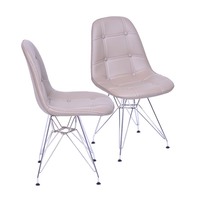 Conjunto de 2 Cadeiras 1110CR - Or Design - Fendi