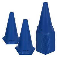 Cone de Marcação de Plástico 24cm Kit com 24 Azul Muvin