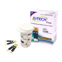 Tiras Reagentes G-Tech Free 1 p/ Teste de Glicemia 25 Unidades