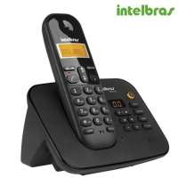 Telefone Sem Fio Intelbras TS3130 Secretaria Eletrônica Preta