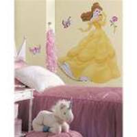 Adesivo De Parede Disney Princess - Belle Giant Peel  Stick Wall Decal Roommates