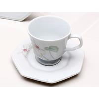 Aparelho De Jantar Chá Café 42 Peças Schmidt Porcelana Octogonal Classic Encanto