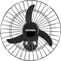 Ventilador de Parede Ventisol Oscilante New Premium Aço Preto 50cm