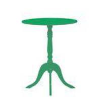 Mesa decorativa estilo retro - Verde Turquesa