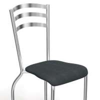 Conjunto 4 Cadeiras Portugal Crome 4c007cr 110 Preto Kappesberg