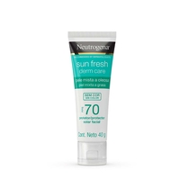 Protetor Solar Neutrogena Sun Fresh Derm Care FPS 70 Facial Pele Mista a Oleosa com 40g 40g