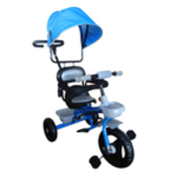 Triciclo Infantil 2x1 Velotrol Capota BW084 Azul Importway