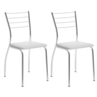 Conjunto 2 Cadeiras Coronel Carraro Branco