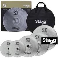 Kit pratos para bateria stagg silent com bag 5 peças - STAGG/ANDALUZ/N