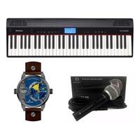 Teclado Roland Go Piano Microfone e Relógio Dk11114-2 Kit