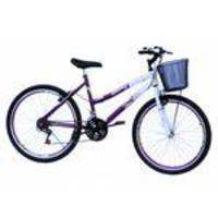 Bicicleta aro 26 onix fem c/aero 18v,pneu slik cor violeta