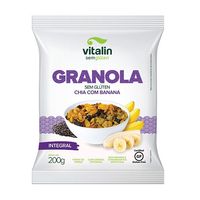 Suplemento Vitalin Granola sem Glúten Chia com Banana 200g