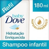Refil Shampoo Baby Dove Hidratação Enriquecida 180ml