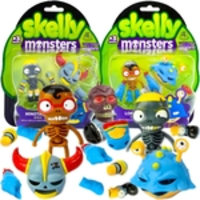 Boneco Skelly Monsters Minotauro E Lob Star + Chaveiro