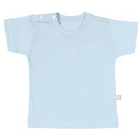 Camiseta Tip Top Meia Malha Azul Lisa