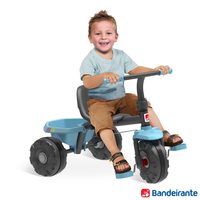 Triciclo Bandeirante Smart Plus com Função Passeio e Pedal Azul