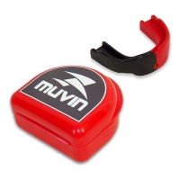Protetor Bucal Dual Color Vermelho / Preto Muvin PTB-200