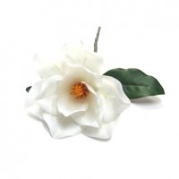 Kit 4 Galhos Flores Artificiais De Magnolia Em Silicone Realista