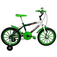 Bicicleta Aro 16 Infantil Menino Kids Verde - Dalannio Bike