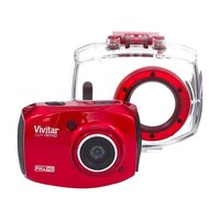 Câmera Filmadora de Ação Vivitar DVR787HD Full HD 12.1MP Vermelha
