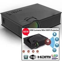 Mini Projetor Led UC46 1200 Lumens HDMI Wifi