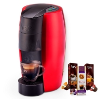 Máquina De Café Espresso Tres Lov Vermelha 220V + 3 Caixas De Ca