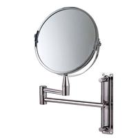 Espelho de Aumento Articulado Dupla Face Mor 8482 M Aço e Vidro Prata