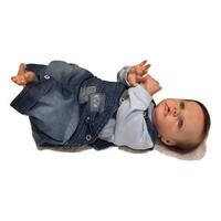 Boneca Bebê Reborn Menino 55cm 100% Silicone D552