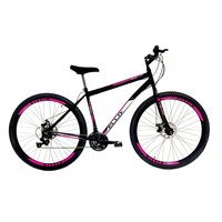 Bicicleta Aro 29 Freio A Disco 21M. Velox Preta/Pink - Ello Bike