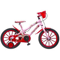 Bicicleta Renault Colli Bike Moranguinho MTB 103/20 Aro 16 Rosa e Vermelha