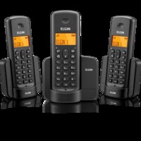 Telefone Sem Fio Elgin TSF 8003 Com Identificador De Chamadas + 2 Ramais