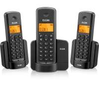 Telefone Sem Fio Elgin TSF 8003 Com Identificador De Chamadas + 2 Ramais