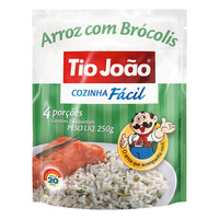 Arroz Parboilizado Brócolis Tio João Cozinha Fácil 250g