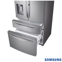 Refrigerador French Door Samsung RF22R7351SR/AZ 501 Litros Twin Cooling Inox 110V