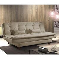 Sofa Cama 3 Lugares Premium REF 07 Luxury Estofados Bege
