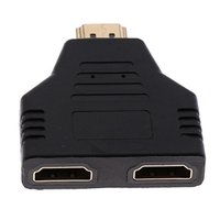 gazechimp HDMI Macho Para Fêmea Dupla 1 Em 2 Saídas Splitter Adaptador De Conector De Vídeo