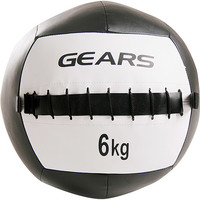 Wall Ball Gears 6 kg Preto e Branco