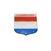 Adesivo resinado em Escudo da bandeira de Luxemburgo