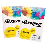 Etiqueta Para Impressora A Laser Com 100 Folhas 21 2x38 2 493473 Maxprint