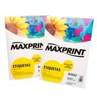 Etiqueta Para Impressora A Laser Com 100 Folhas 212 7x138 11 493359 Maxprint