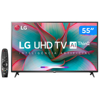 Smart TV LED 55 UHD 4K LG 55UN7310PSC com Wi-Fi Bluetooth HDR