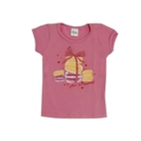 Blusa Infantil Menina Rosa com Estampa de Laço