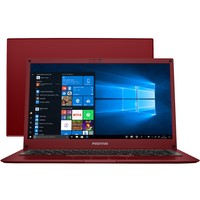 Notebook Positivo Motion Red Q232B Intel Quad Core 2GB eMMC 32GB 1.92GHz 14 Windows 10 Vermelho