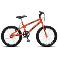 Bicicleta Max Boy Infantil Juvenil Aro 20 Aço Freio V-Brake Laranja Neon - Colli Bike