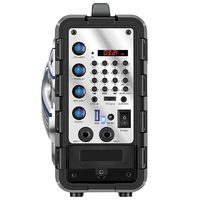 Caixa Acústica Mondial Thunder MCO-03 III Bluetooth 50W + Microfone Sem Fio e Bateria Recarregável