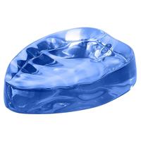 Saboneteira para Banheiro Pontto Lavabo Folha Azul Translúcido