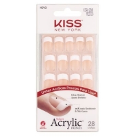 s Kiss NY Salon Acrylic French -Fame Game 1 Un