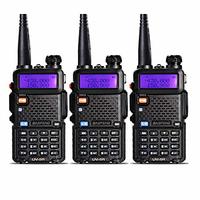 Kit 3 Radio Comunicador Walk Talk Baofeng Dual Band Uv5r
