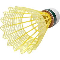 Peteca Vollo de Badminton de Nylon com Base de Cortiça Tubo 6 Unidades